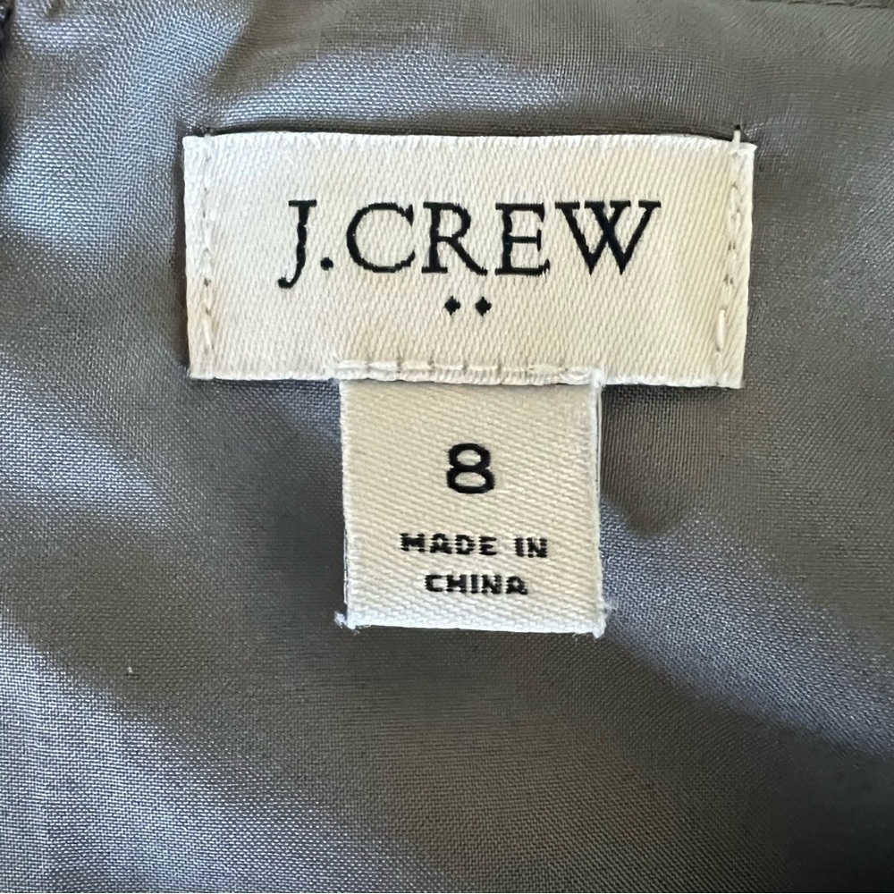 J. Crew Gray Sheath Dress Size 8 Sleeveless Work Office Career Knee Length - Picture 5 of 8